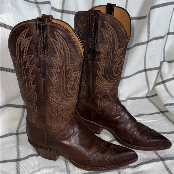 Lucchese Other - Lucchese Classics Men’s Leather Cowboy Boots in Rich Brown 8